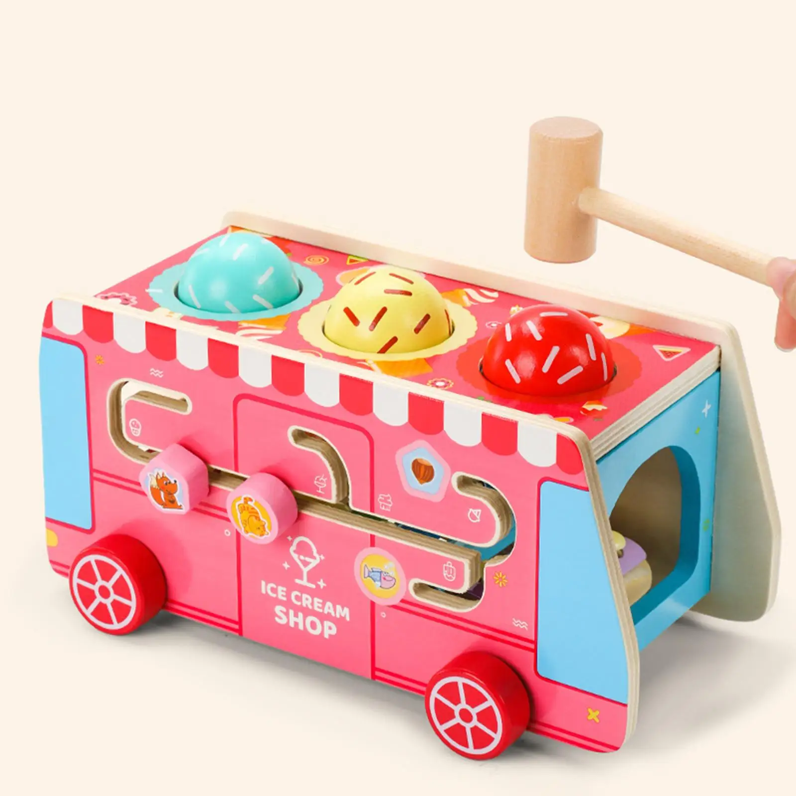 Clasificador de formas en madera para niños multifunción - imagen 2