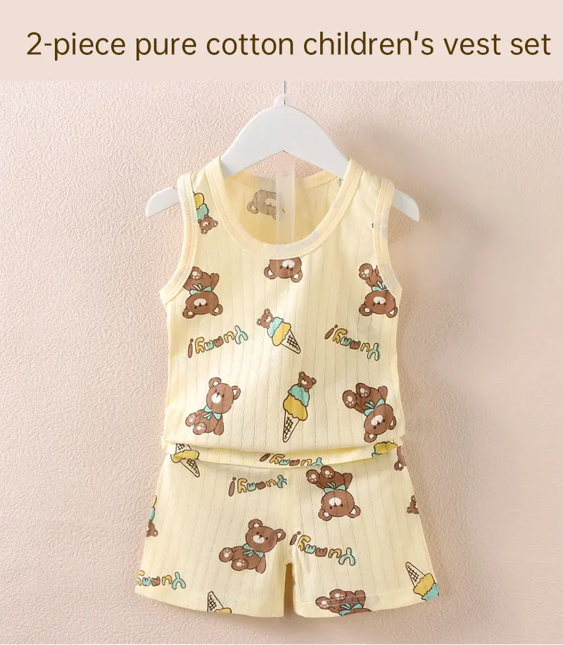Conjunto infantil verano niño camiseta sin mangas