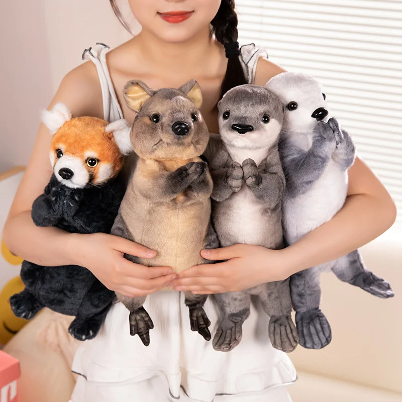 Peluche Kawaii de canguro y mapache suave para niños, decoración - imagen 3