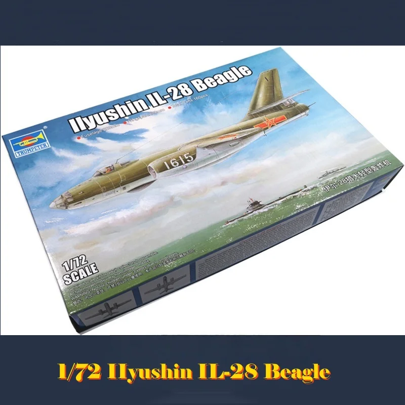 Vista general del modelo TRUMPETER 1/72 Ilyushin IL-28 Beagle Bomber