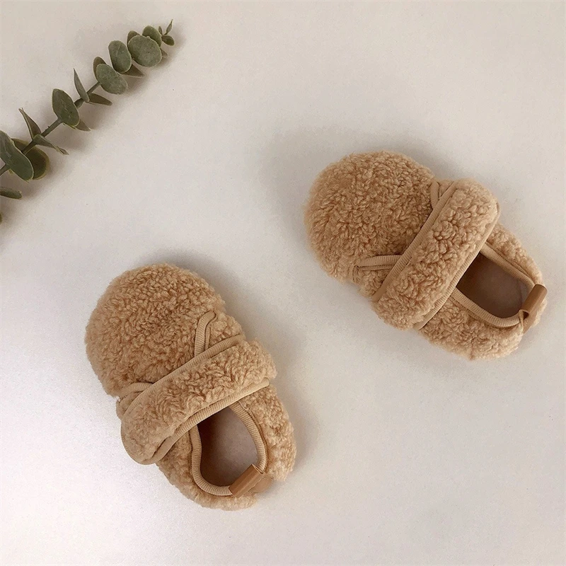 Botas de invierno para niña con forro de felpa y suela antideslizante - imagen 3