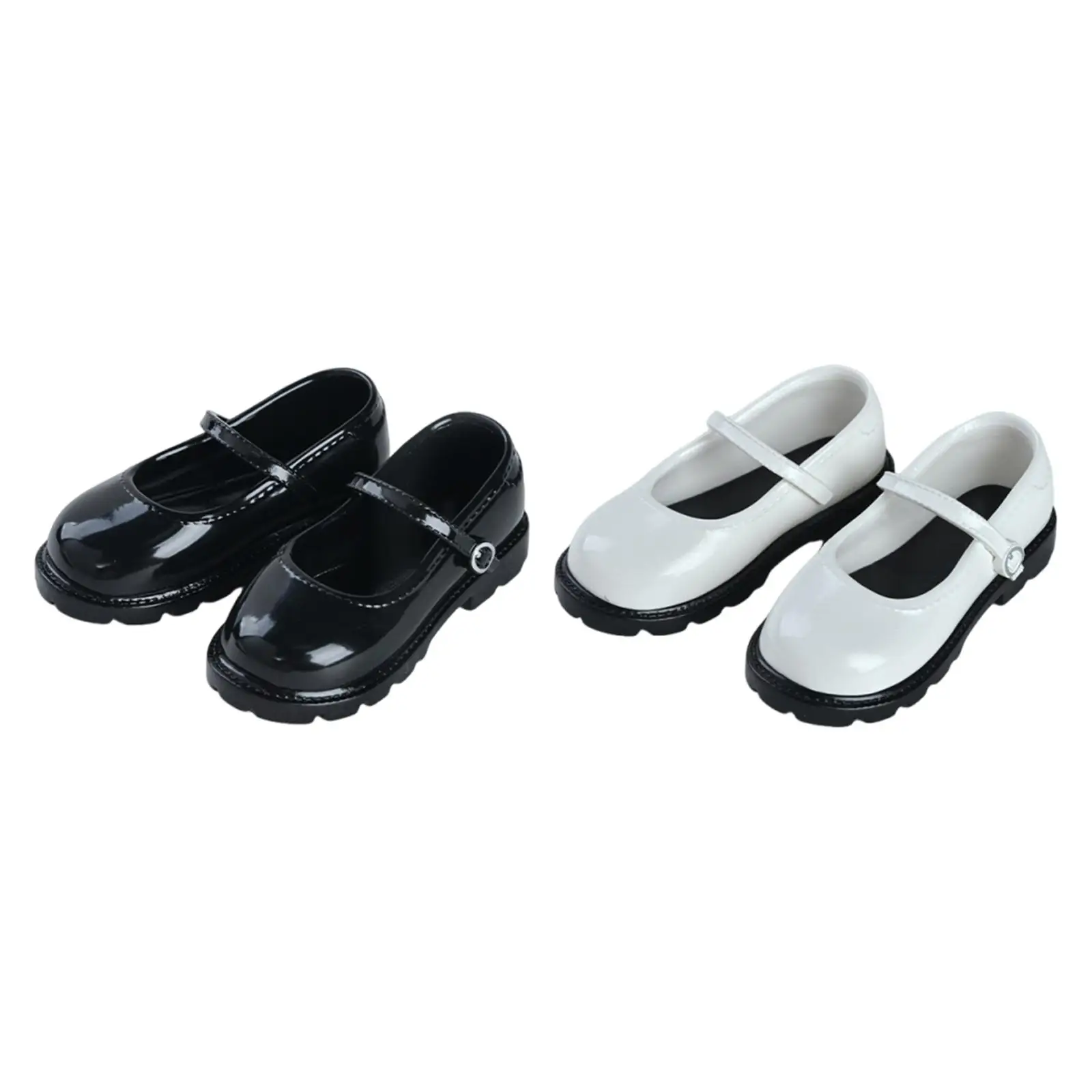 Zapatos de muñecas BJD planos con acabado clásico para disfraz - imagen 3