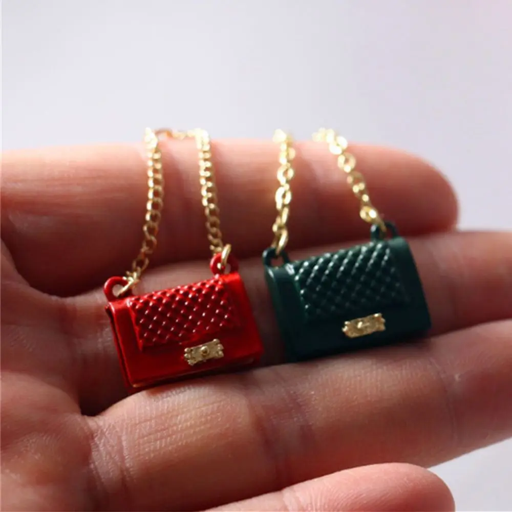 Bolso mini de muñecas con asa de cadena para casita