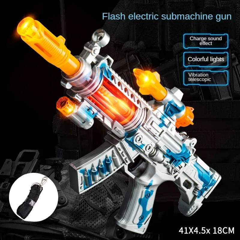 Pistola eléctrica de juguete con luces y sonido para niños - imagen 3