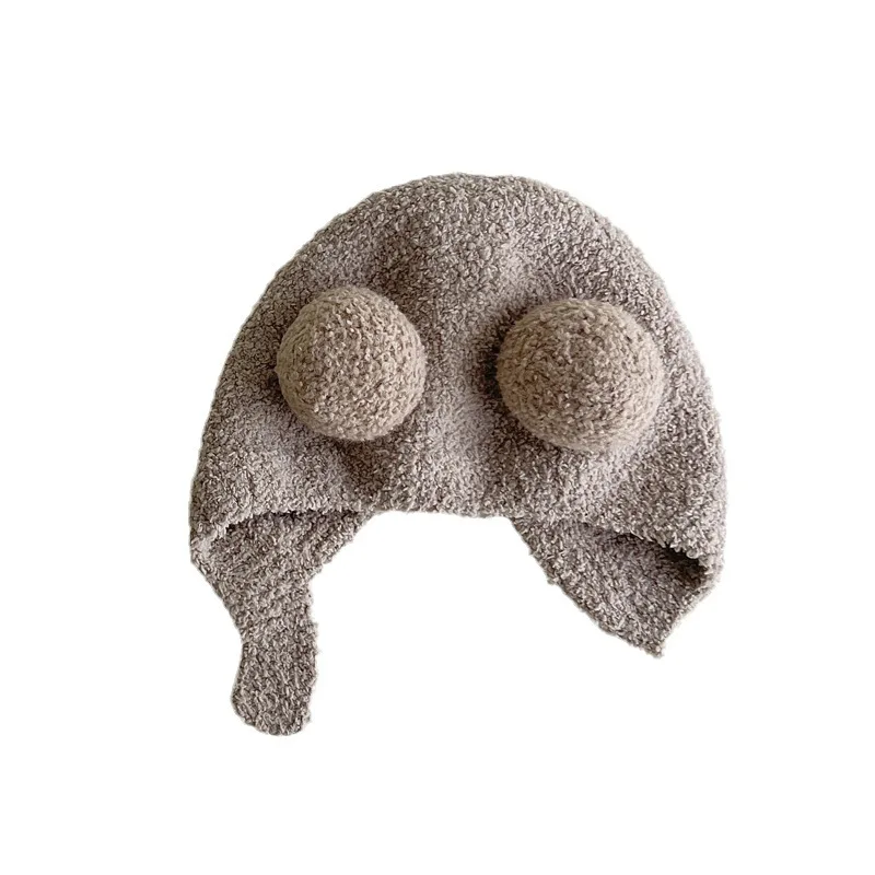Gorro de invierno para bebé tipo peluche, orejas cálidas