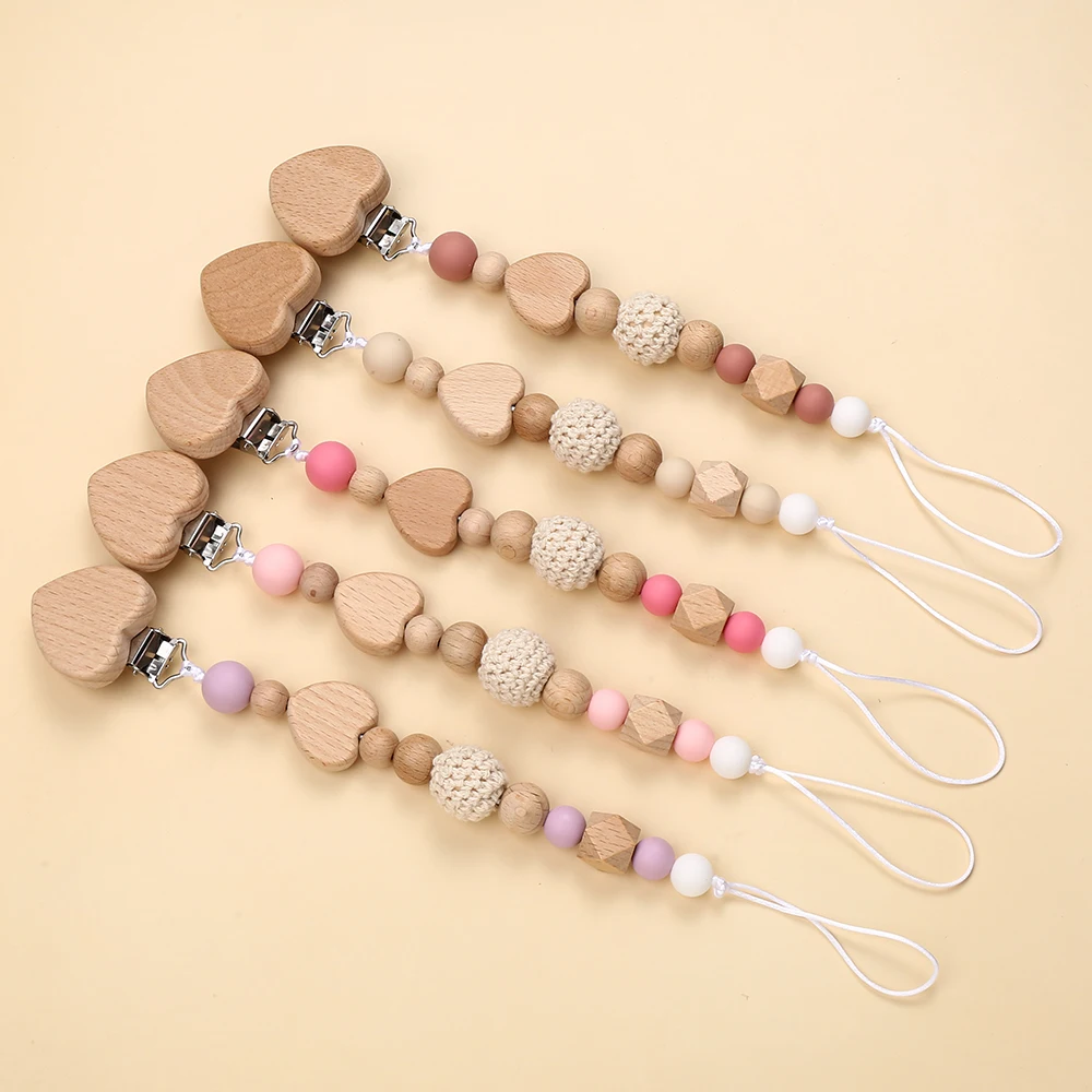 Cuentas de silicona en forma de corazón