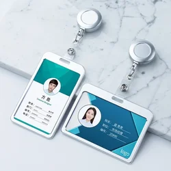 Portatarjetas retráctil con clip – Funda para tarjetas