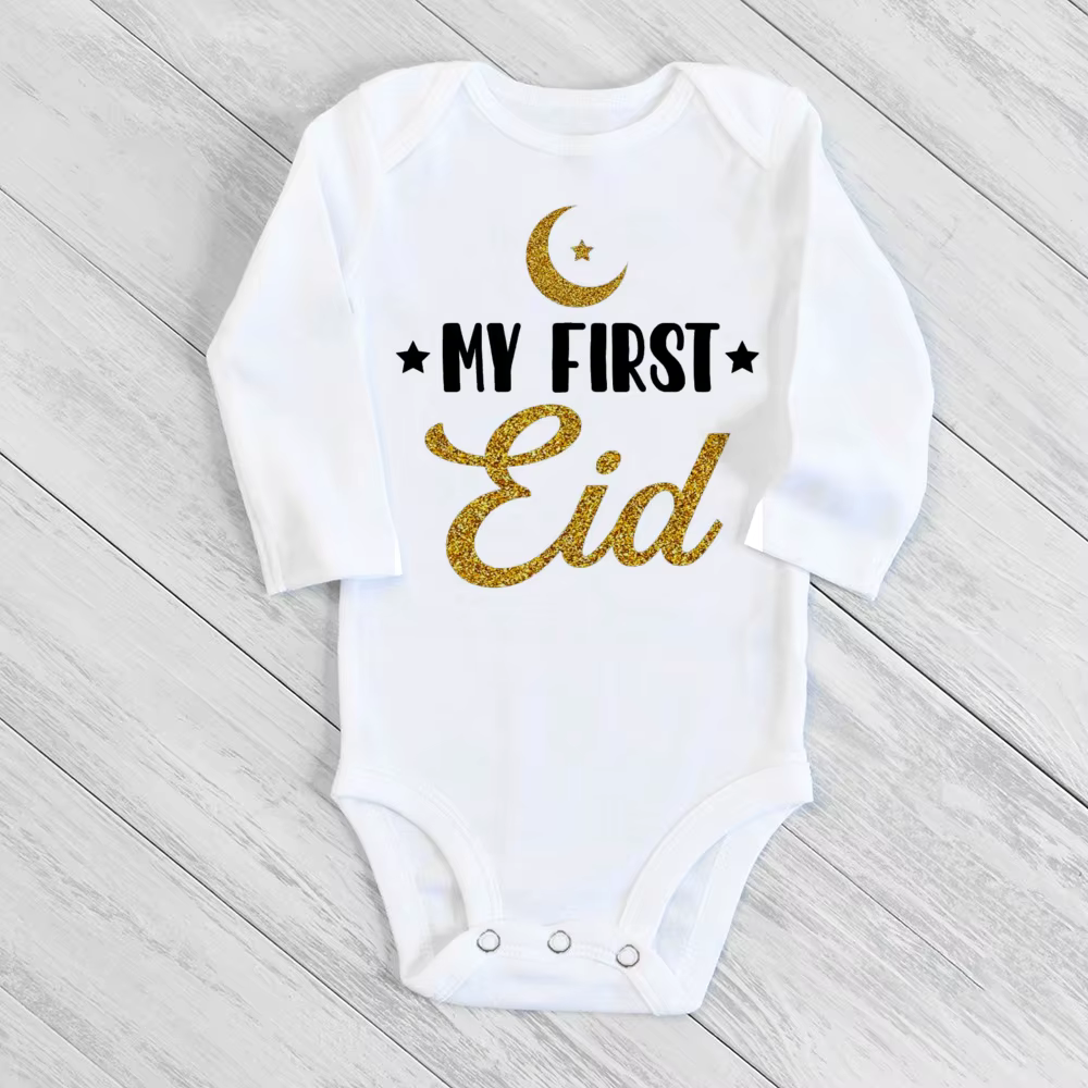 My First Eid Mameluco Bebé Manga Larga Ramadán - imagen 2