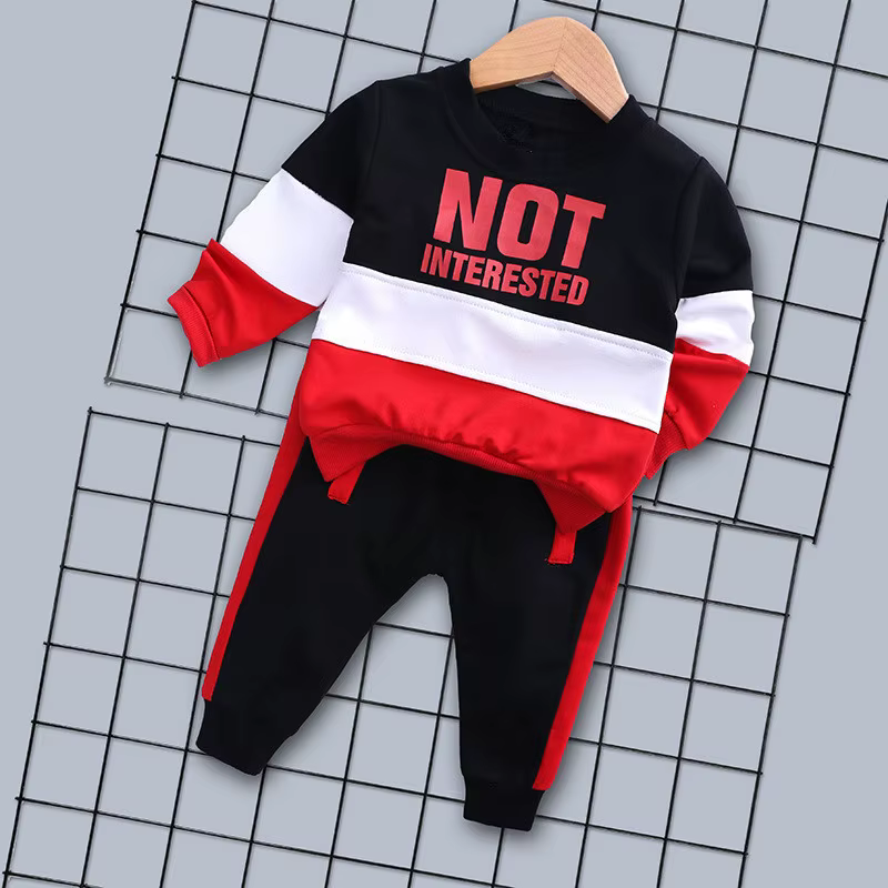 Conjunto infantil de camiseta y pantalón para niño primavera otoño - imagen 2