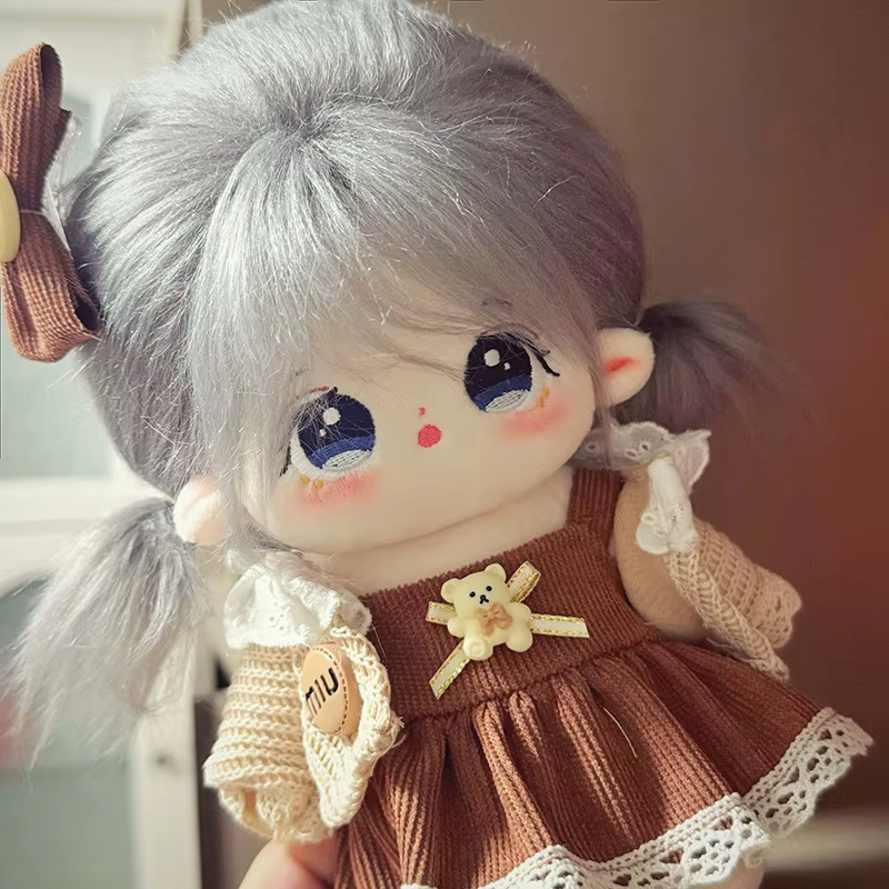 Muñeca de peluche con ropa intercambiable, estilo tierno para niños - imagen 5