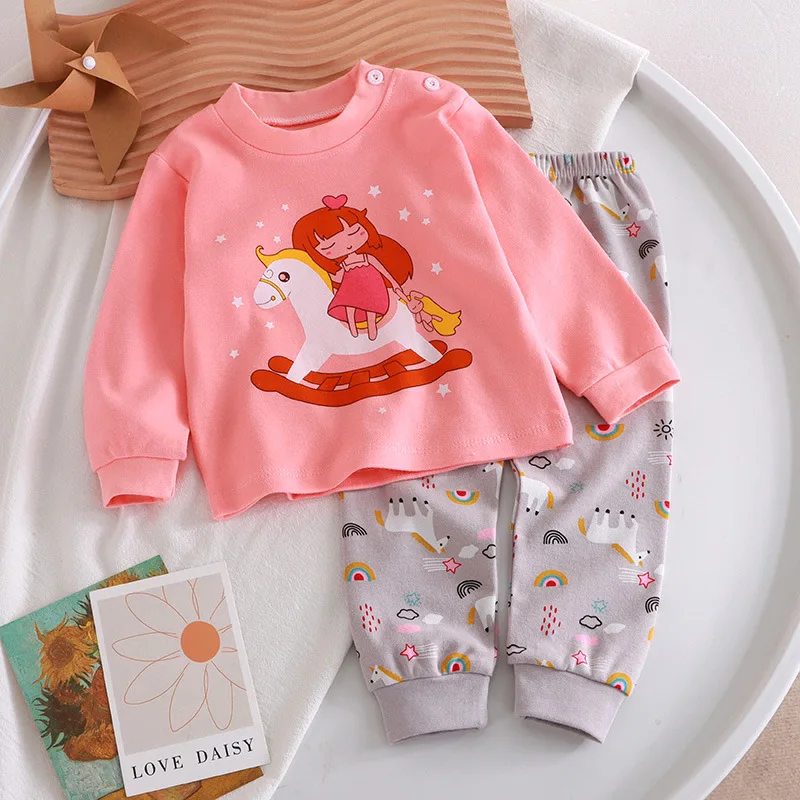 Pijama de algodón de manga larga para bebé – primavera y otoño - imagen 5