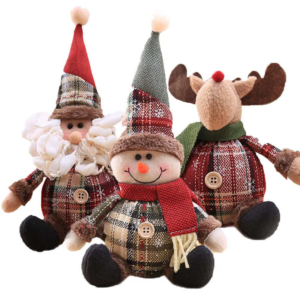 Adornos navideños infantiles con muñeco de nieve y alce - imagen 4