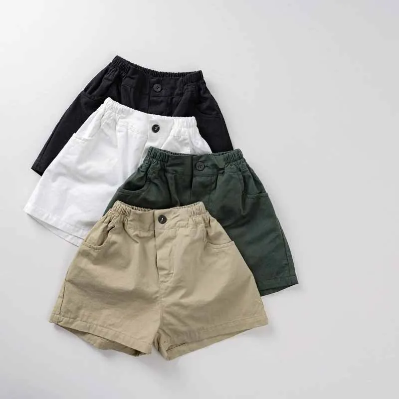 Pantalones cortos de verano holgados y deportivos de color liso - imagen 4