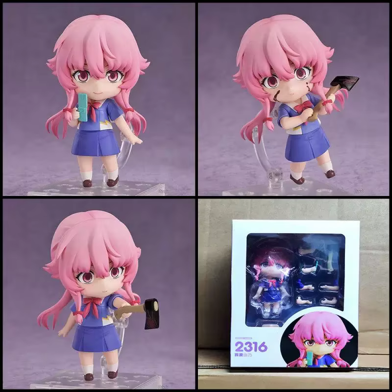 Nendoroid figura articulada Yuno Gasai, cara intercambiable - imagen 5