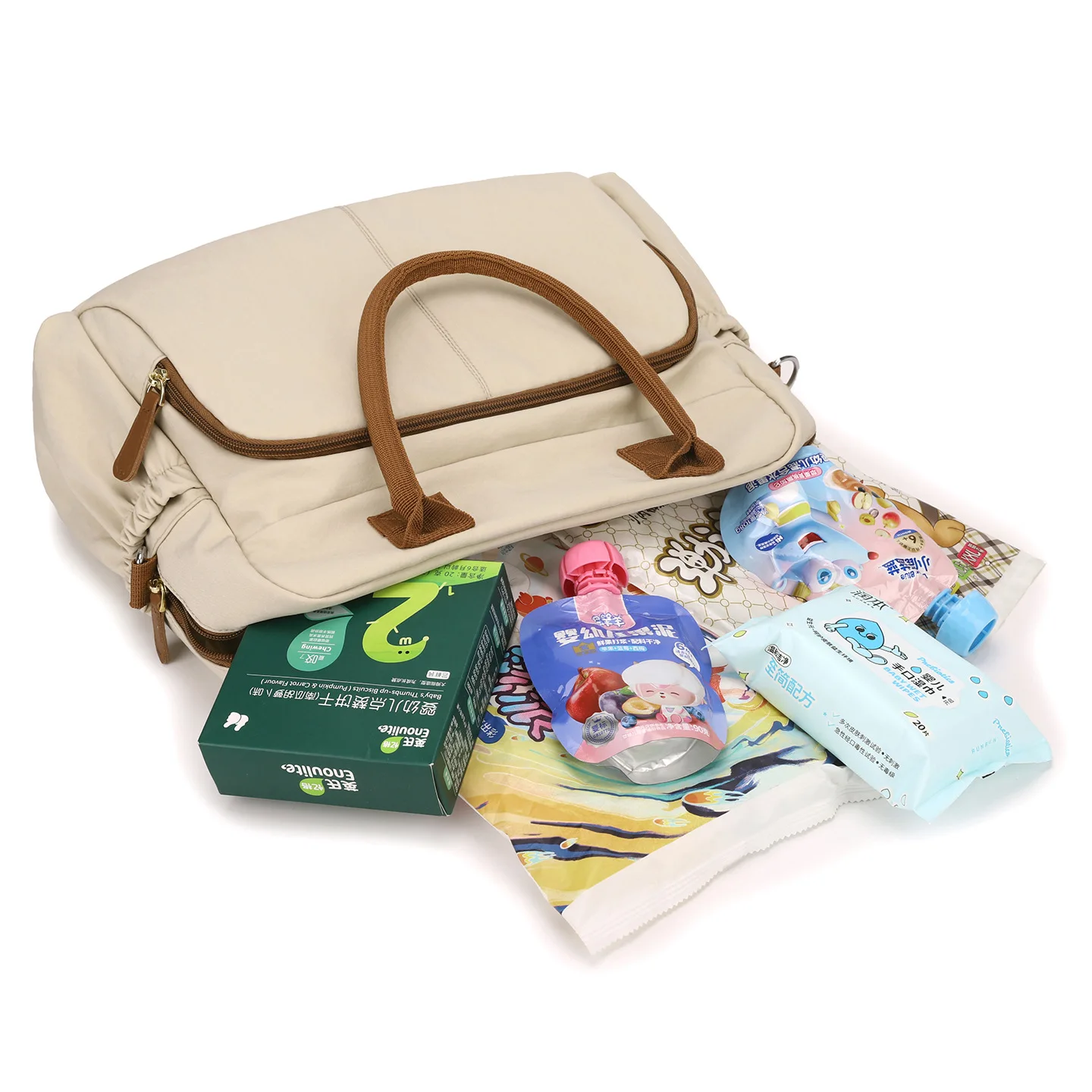 Bolsa de pañales gran capacidad con organizador para carrito y cuna - imagen 5