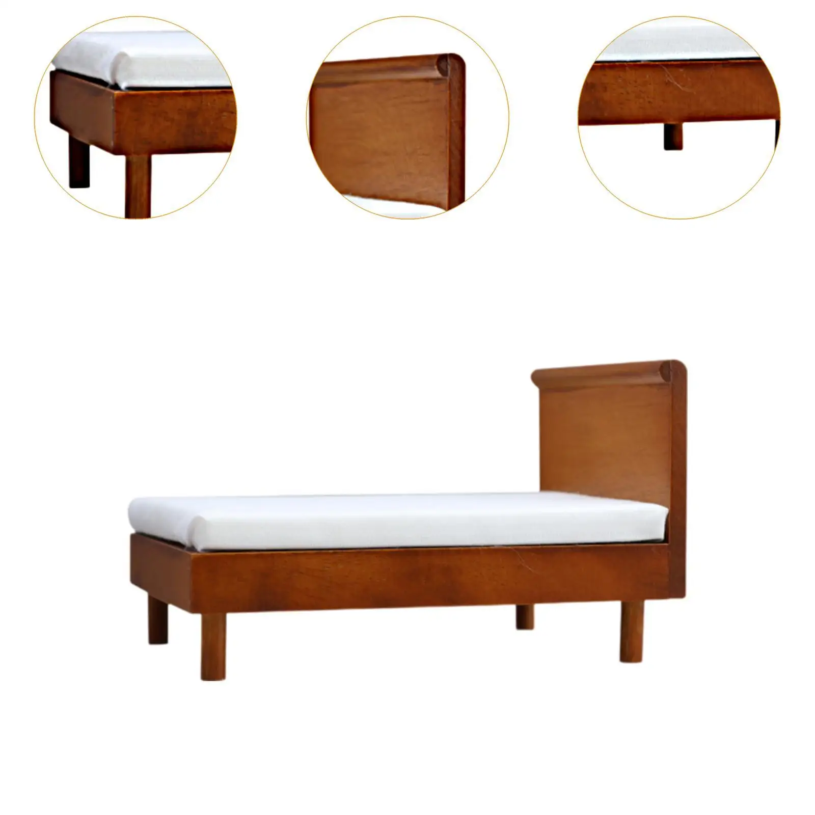 Cama doble para muñecas de madera montable multifuncional - imagen 4