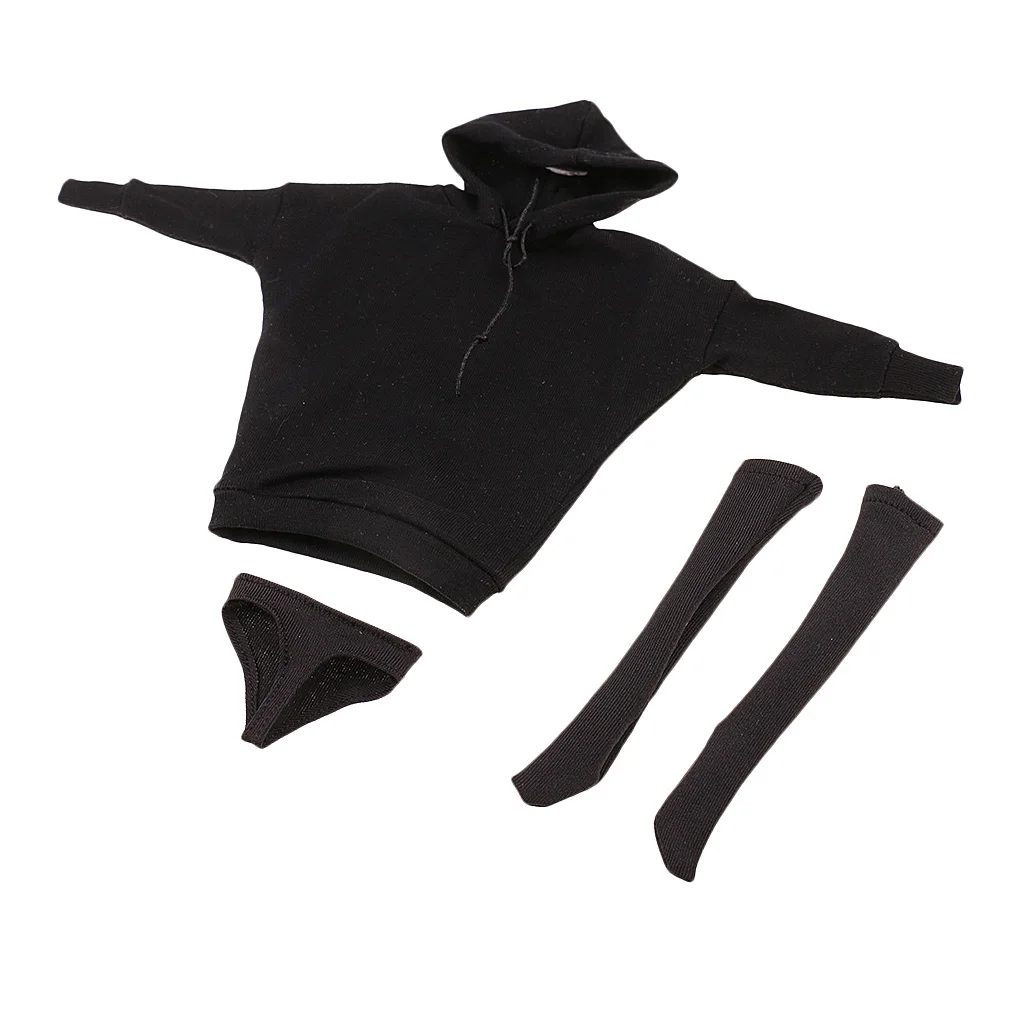 Conjunto suéter con capucha y medias cortas estilo callejero - imagen 4
