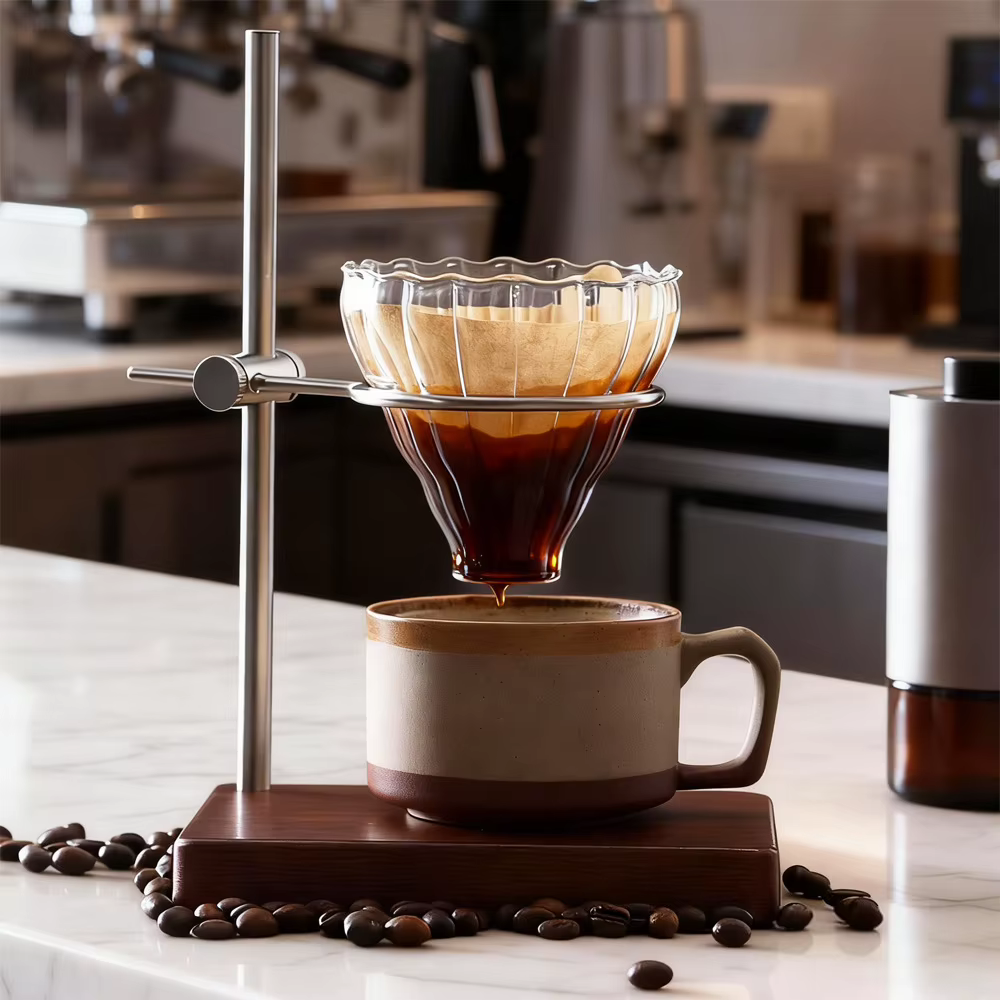 Soporte giratorio metálico para filtro de café y té vintage - imagen 4