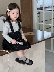 Vestido bebé de otoño MILANCEL punto con tirantes