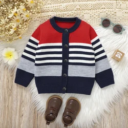 Jersey de bebé invierno con botones en punto y manga larga
