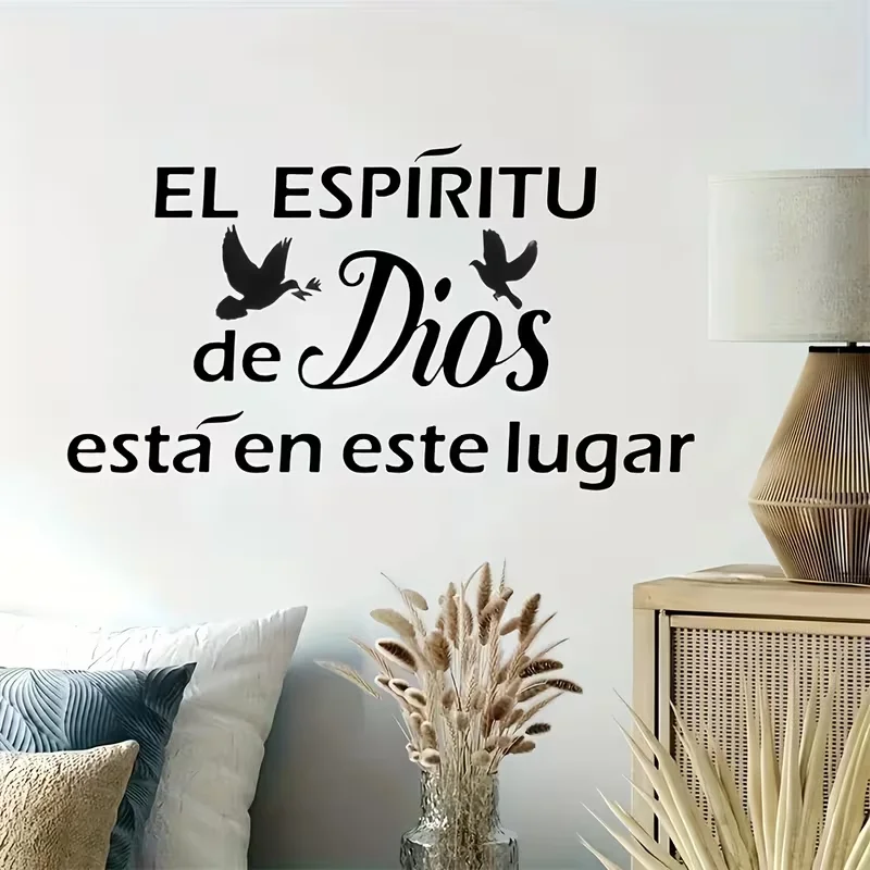 Pegatinas de pared cristianas con palomas y espíritu de Dios - imagen 3
