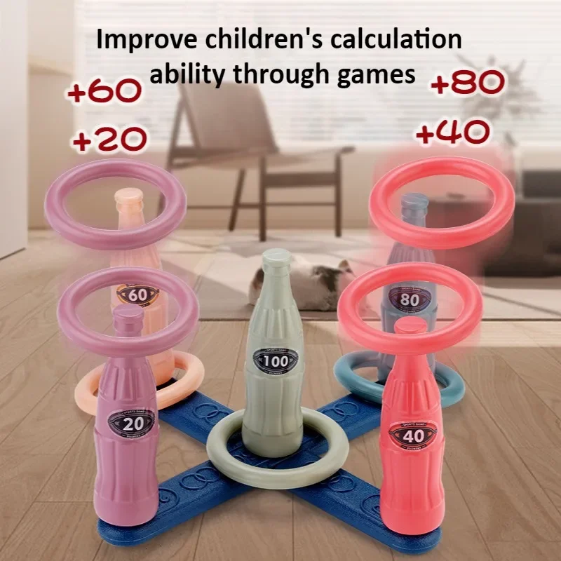 Juego de lanzamiento de anillos infantil