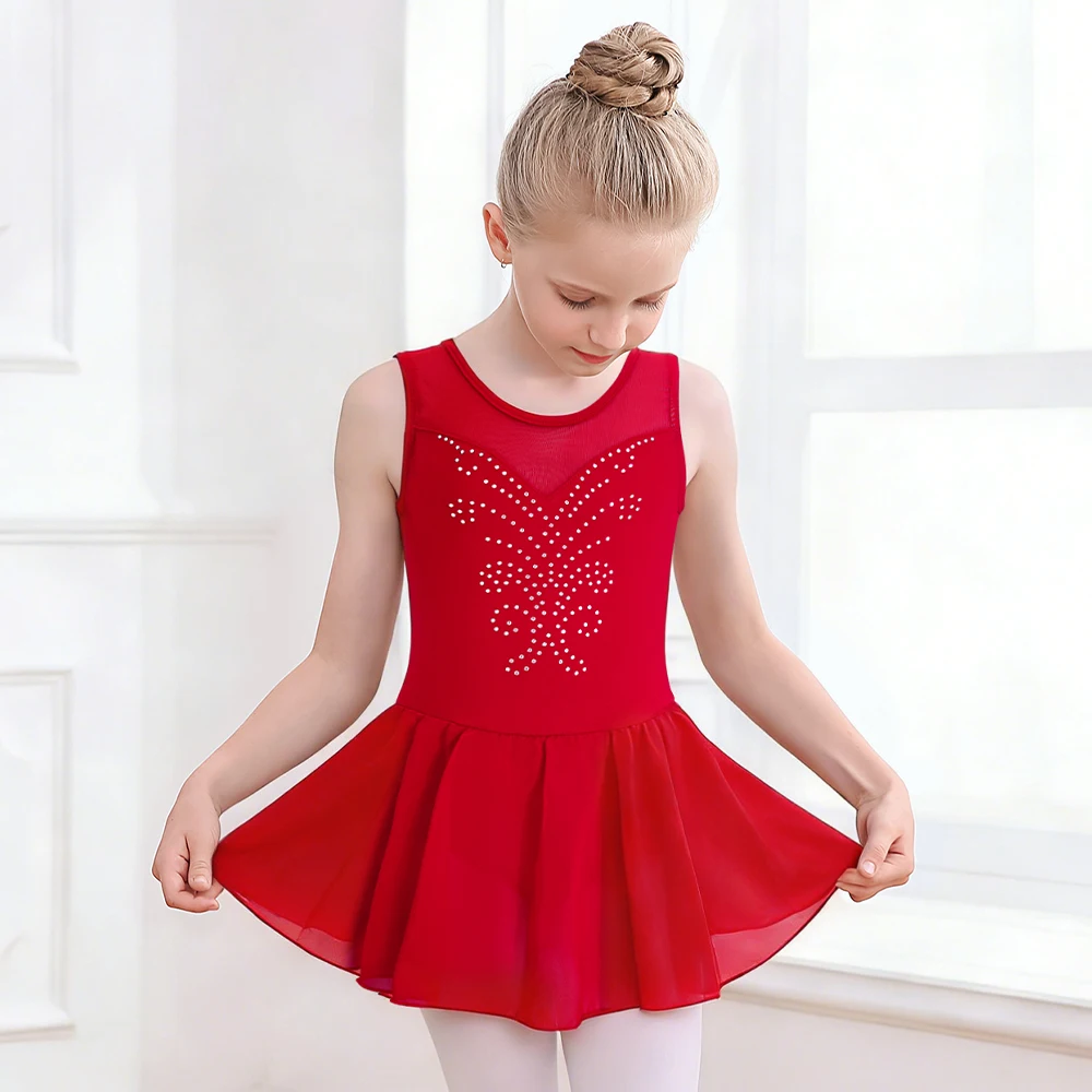 Maillot de ballet para niña con tutú – Ideal para patinaje y gimnasia - imagen 5