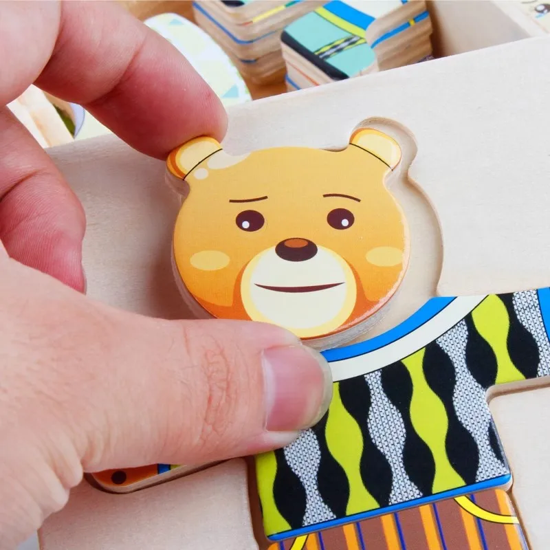 Colores vibrantes del juego de vestir Little Bear