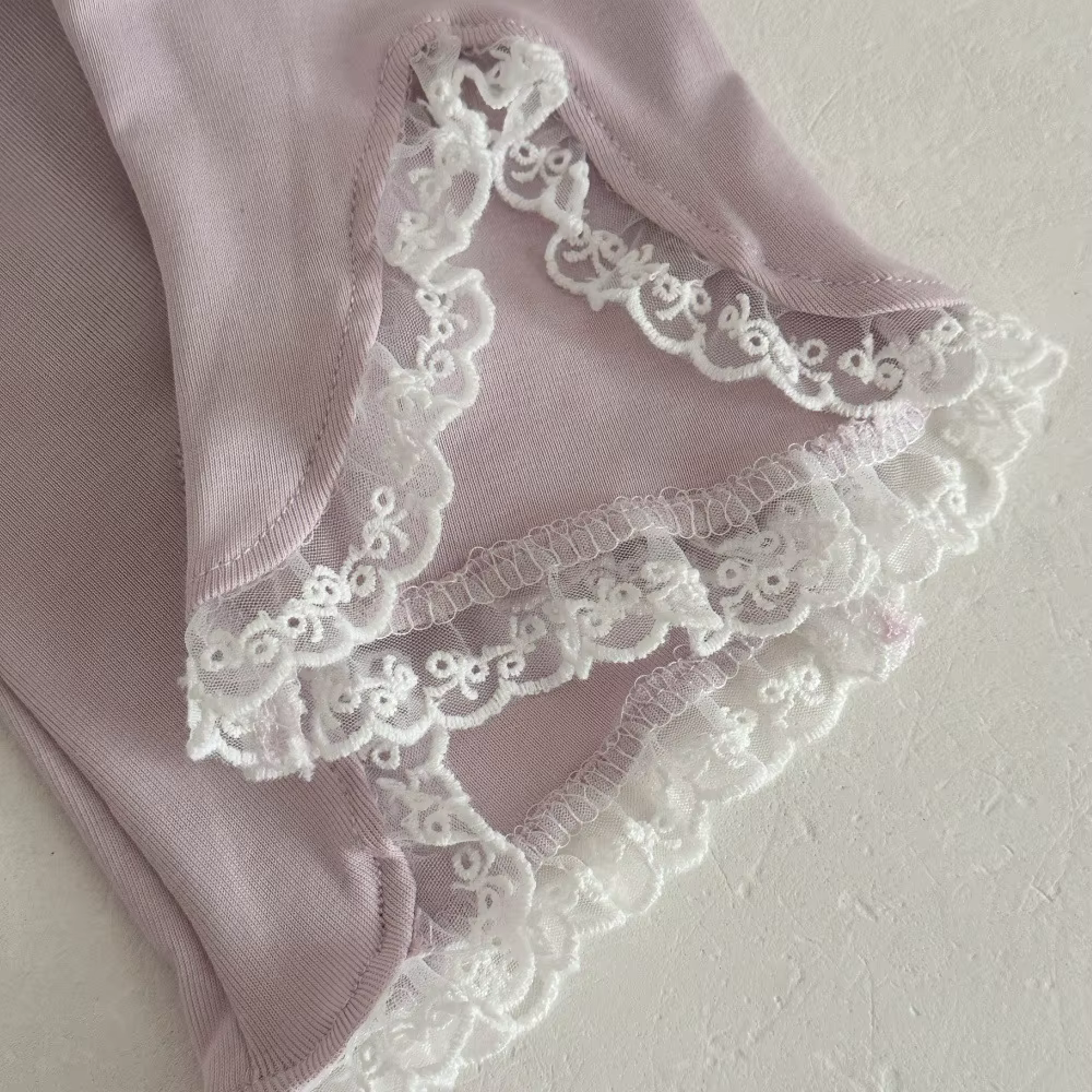 MILANCEL Leggings de verano para bebé con encaje ligero y ventilación - imagen 4