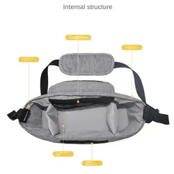 Bolsa organizadora para cochecito – Gran capacidad con portavasos