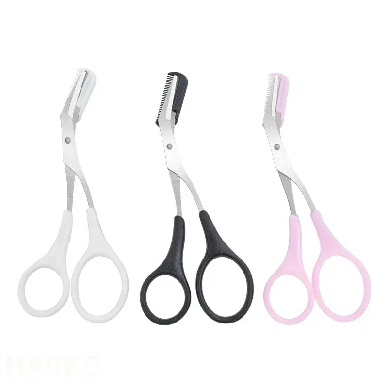 Tijeras para cejas de acero inoxidable: recortador con peine - imagen 3