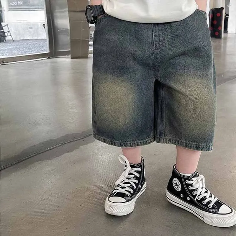 Pantalones cortos verano en mezclilla para niños y niñas - imagen 4