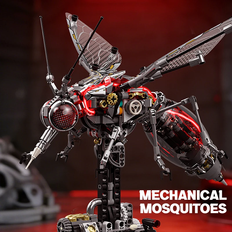 Set de construcción mecánica de mosquitos con luces DIY - imagen 3