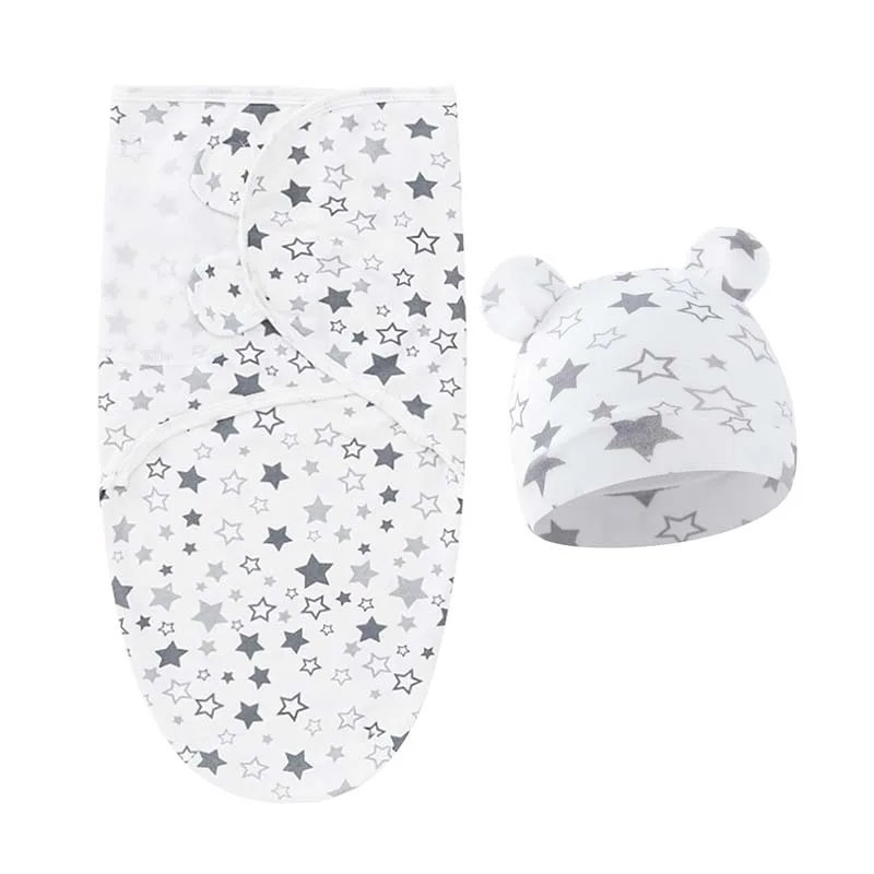 Conjunto de gorro y manta para recién nacido