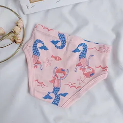 Pantalones de algodón para niñas con estampado infantil transpirable