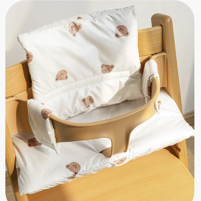 Cojín para silla de comedor de bebé antideslizante de algodón - imagen 3