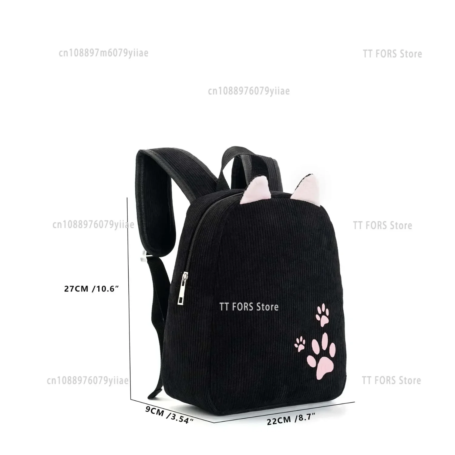 Mochila infantil de pana con dibujos animados, gran capacidad - imagen 5