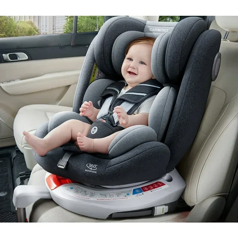 Asiento coche infantil soporte piernas respaldo giratorio - imagen 2