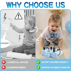 Interruptor de luz LED Montessori sensorial para niños pequeños