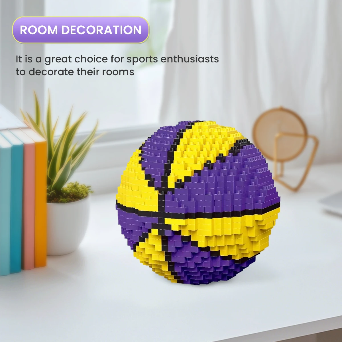Bloques de construcción deportivos DIY fútbol y baloncesto – Regalo - imagen 4