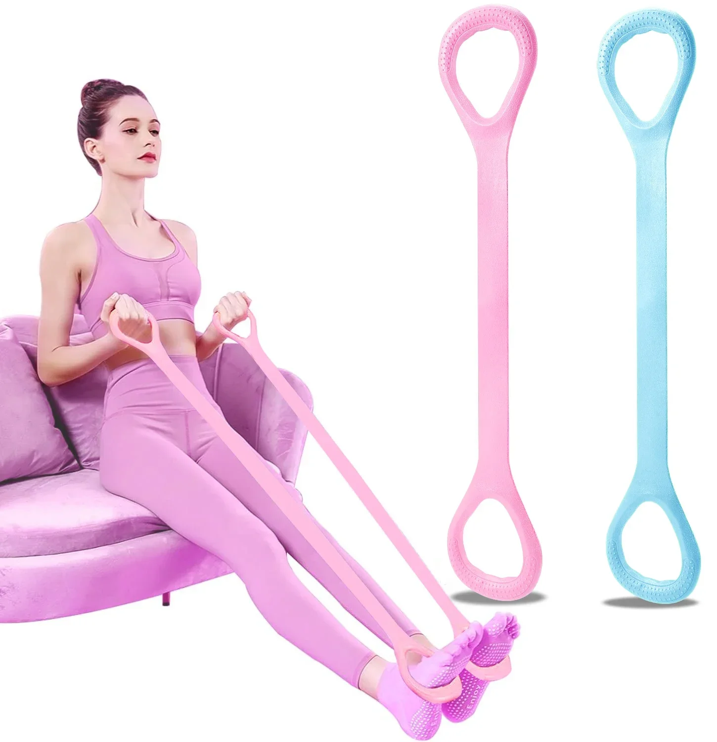 Banda de resistencia elástica para pilates, yoga y fisioterapia - imagen 5