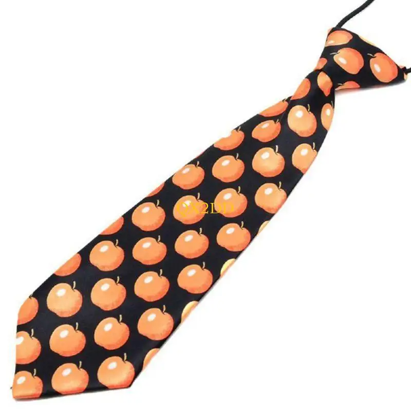 Corbata elástica infantil rayas arcoíris leopardo imitación seda - imagen 4