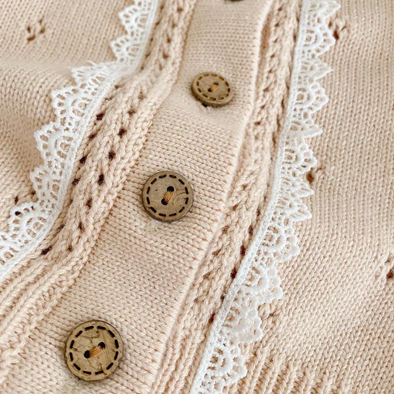 Milangel Jersey de punto con volantes para bebé niña - imagen 3