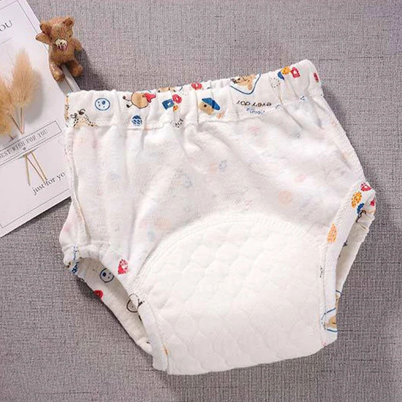 Pañales reutilizables impermeables de algodón multicapa para bebé - imagen 2