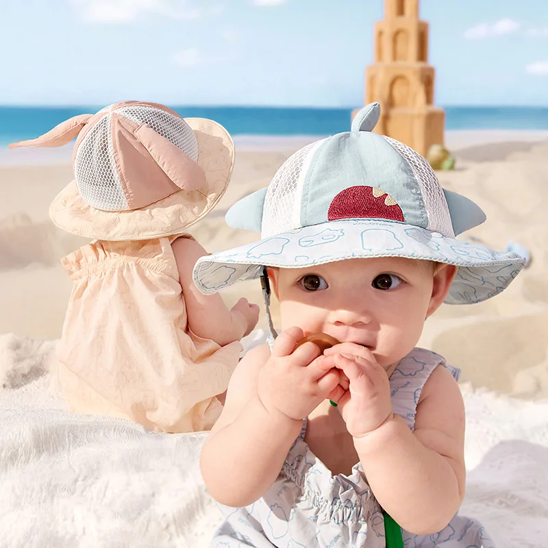 Gorro pescador bebé transpirable de malla con protección UV verano - imagen 3