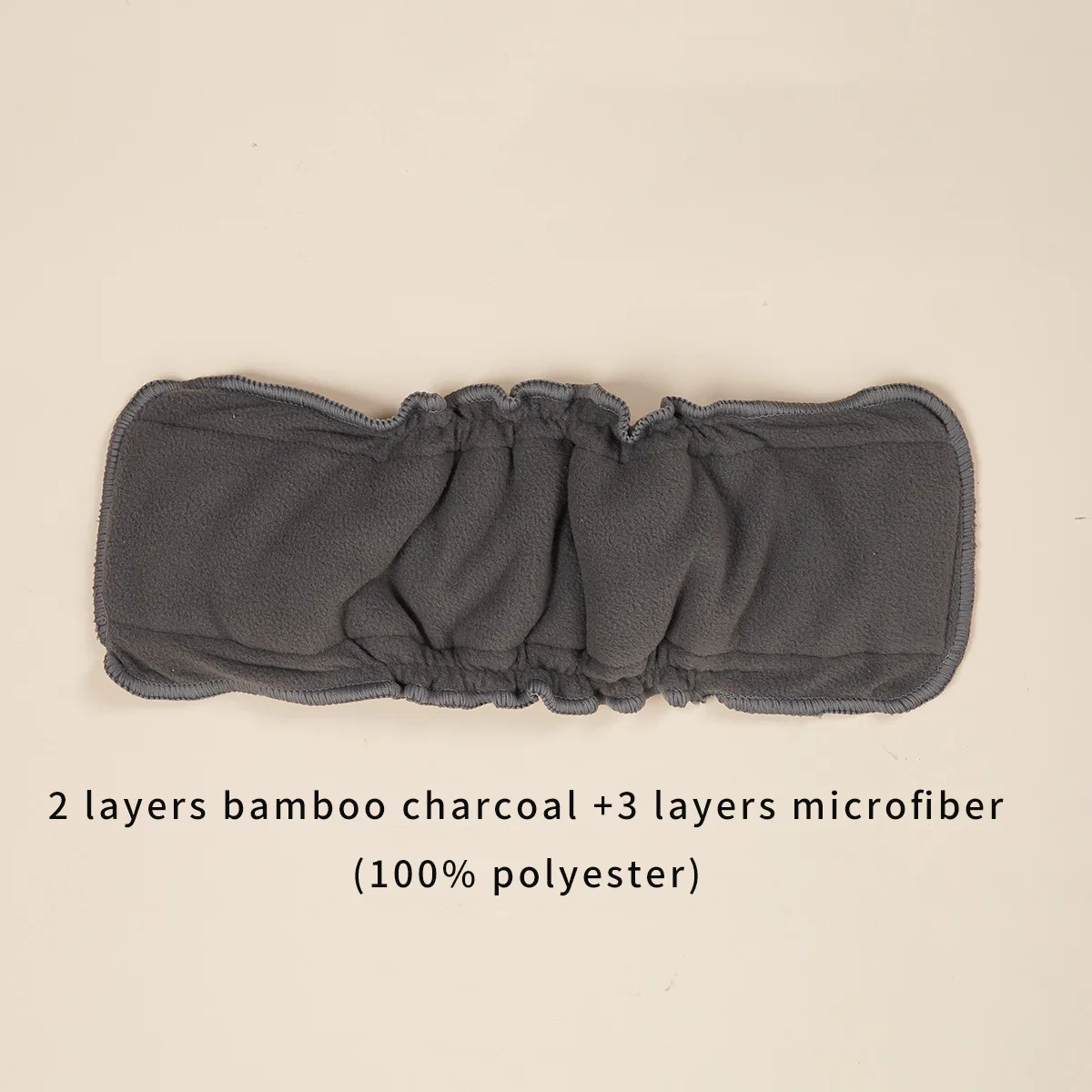 Inserciones carbón de bambú con ajuste elástico para pañales de tela - imagen 2