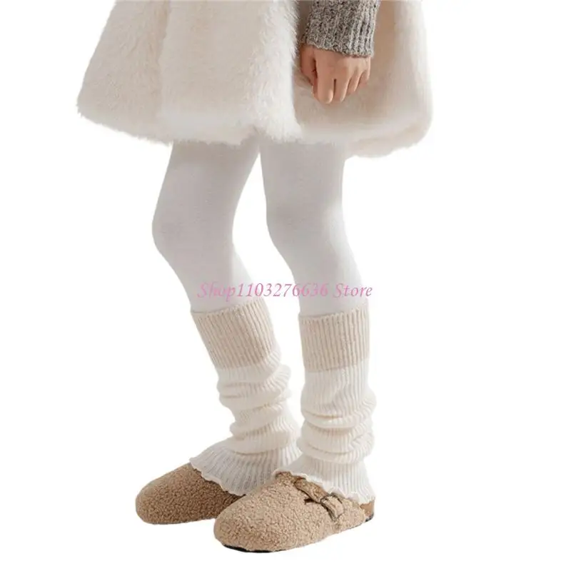 Calentadores de piernas para niños con calcetines largos cálidos - imagen 4
