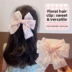 Pinzas de pelo con lazo floral para niñas – pasadores delicados