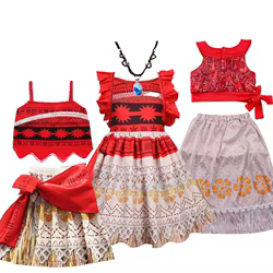 Vestido Vaiana para niña – Disfraz princesa azul Disney
