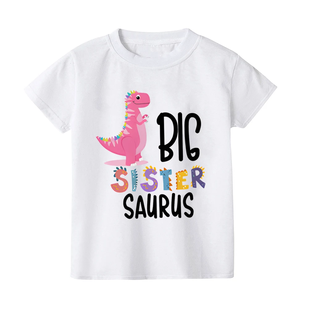 Camiseta con dinosaurio para niños y niñas - Manga corta veraniega - imagen 2